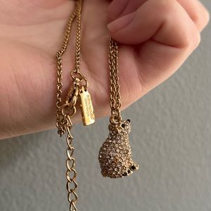 Kate Spade Gold Polar Bear necklace